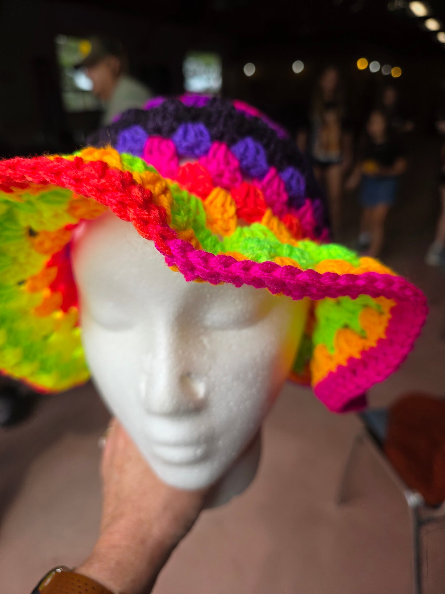 Rainbow bucket hat