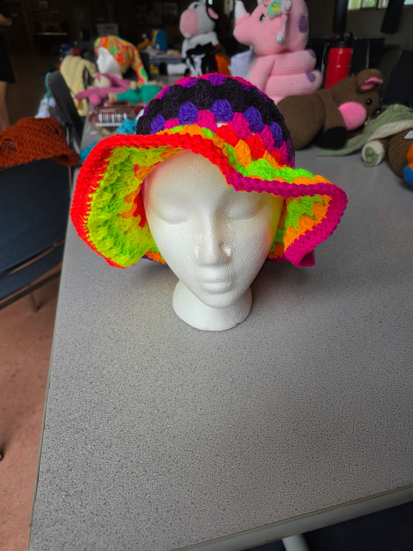 Rainbow bucket hat