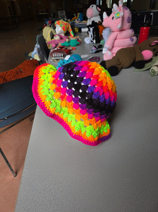 Rainbow bucket hat